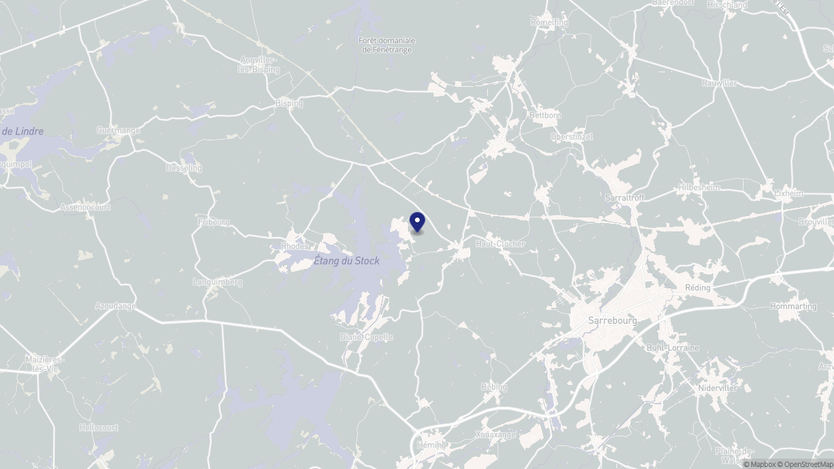 Aperçu cartographique de Langatte, centré sur la commune