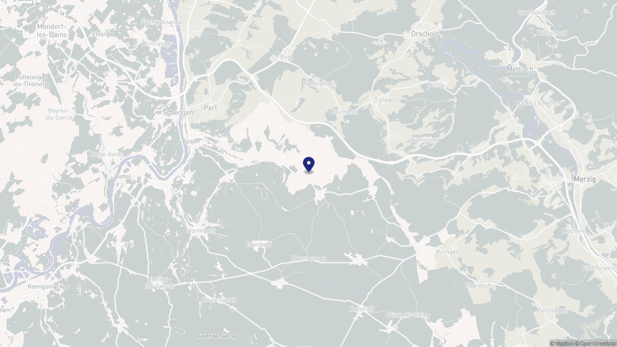 Aperçu cartographique de Manderen-Ritzing, centré sur la commune