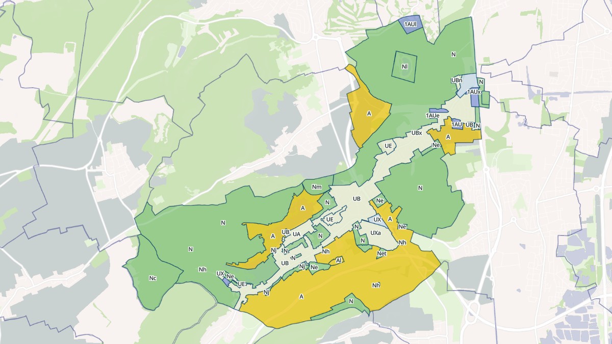Aperçu cartographique de Marange-Silvange, centré sur la commune