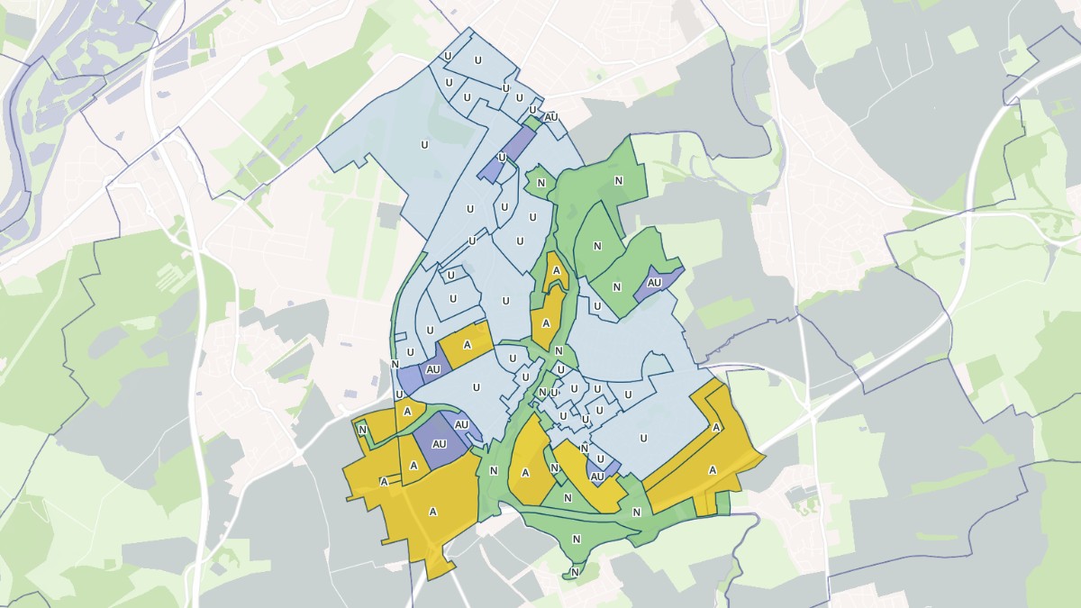 Aperçu cartographique de Marly, centré sur la commune