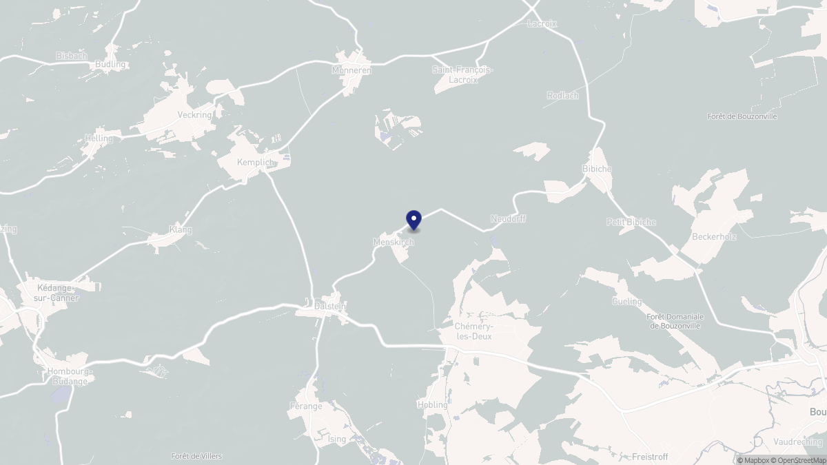 Aperçu cartographique de Menskirch, centré sur la commune