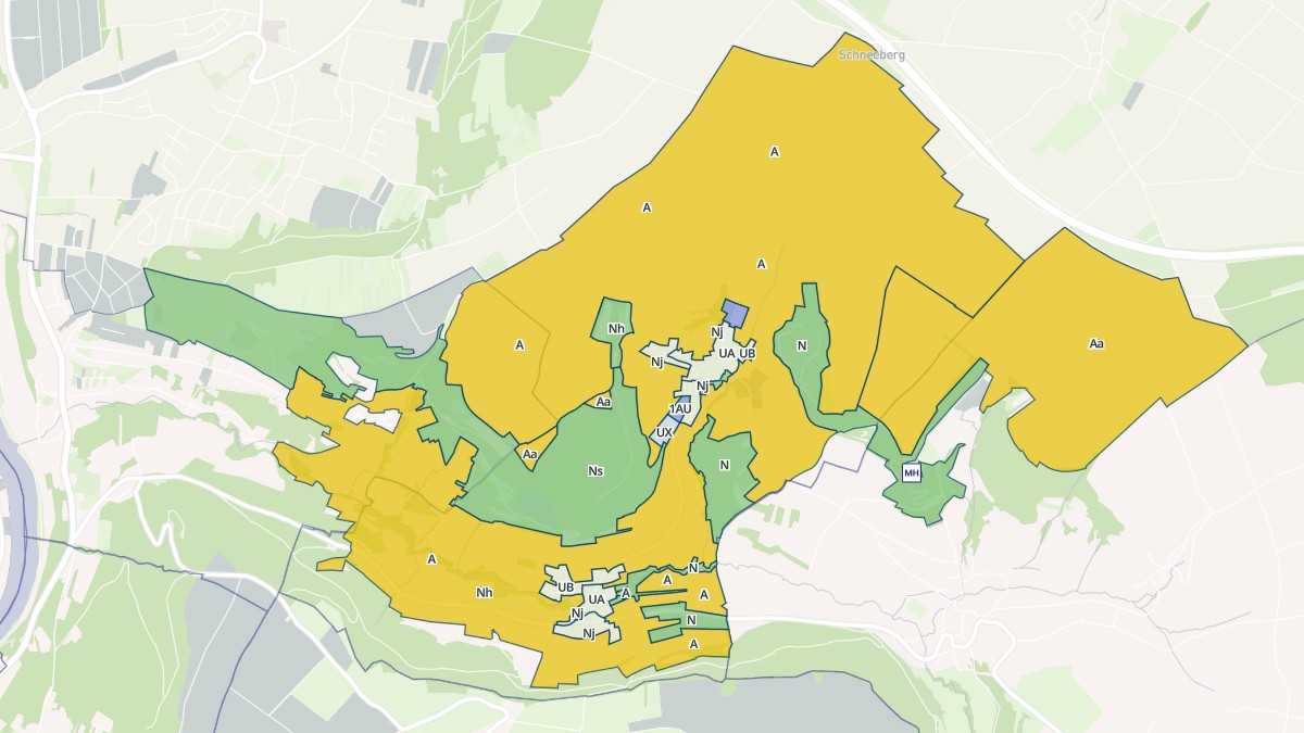 Aperçu cartographique de Merschweiller, centré sur la commune
