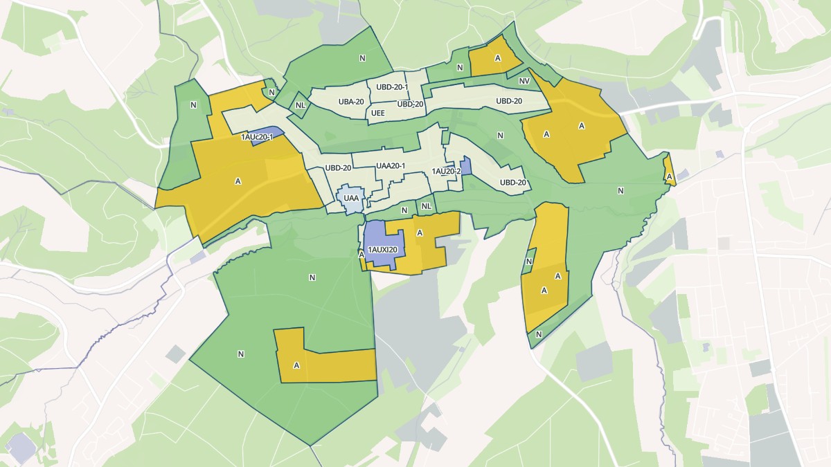 Aperçu cartographique de Merten, centré sur la commune