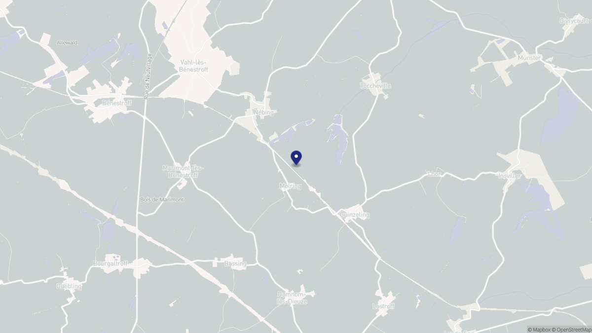 Aperçu cartographique de Molring, centré sur la commune
