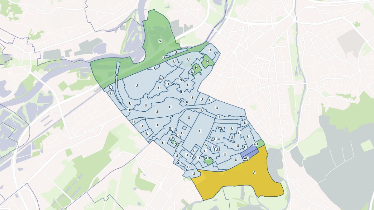 Aperçu cartographique de Montigny-lès-Metz, centré sur la commune