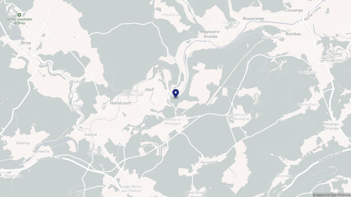 Aperçu cartographique de Montois-la-Montagne, centré sur la commune