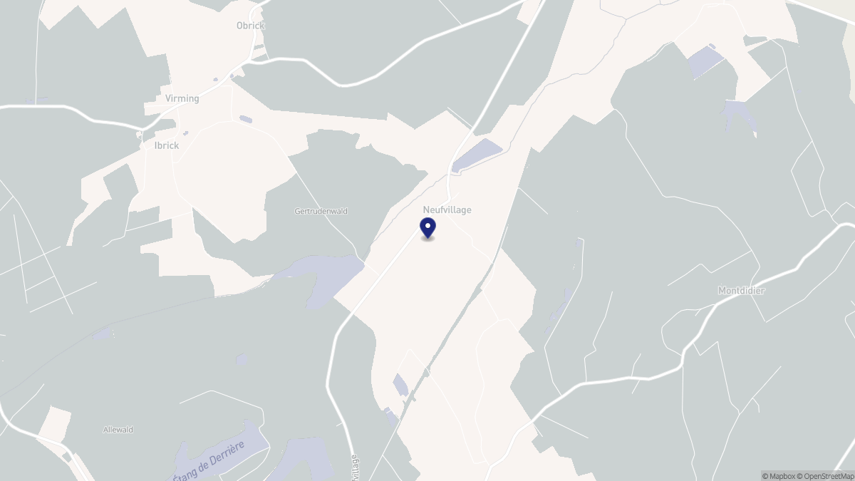 Aperçu cartographique de Neufvillage, centré sur la commune