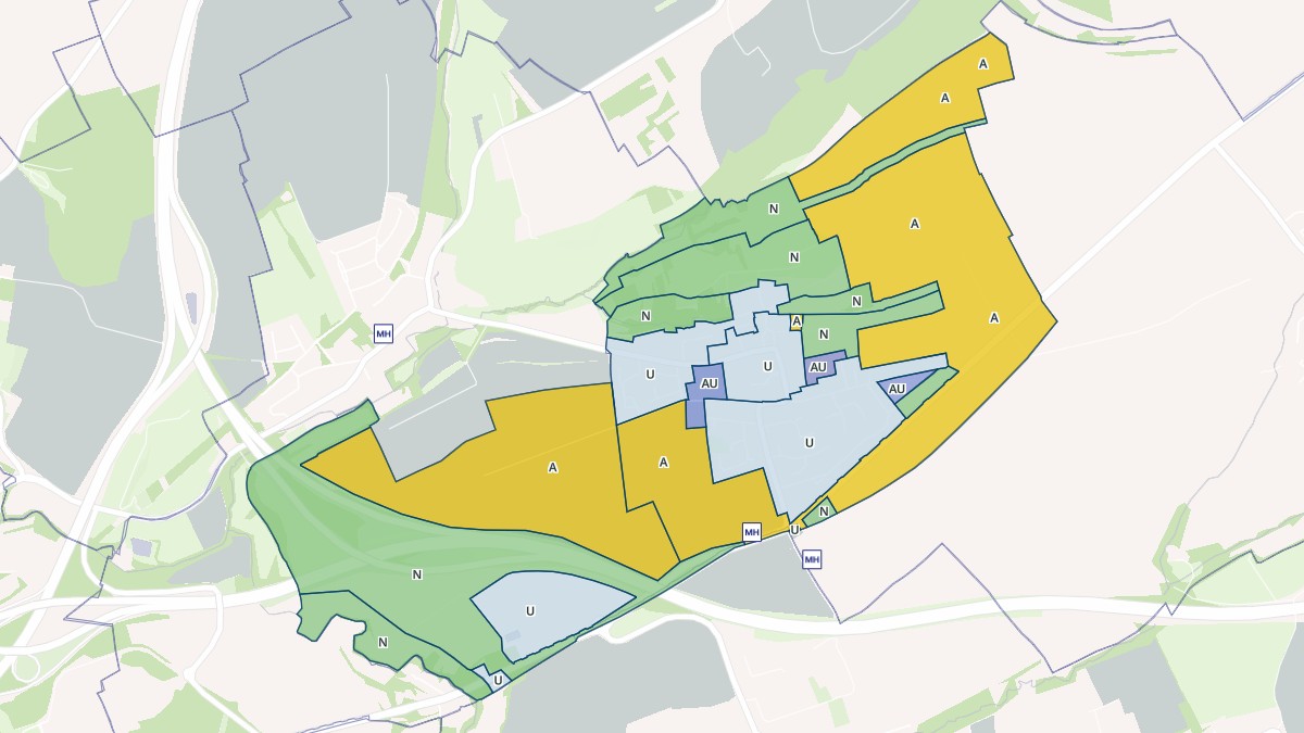 Aperçu cartographique de Noisseville, centré sur la commune