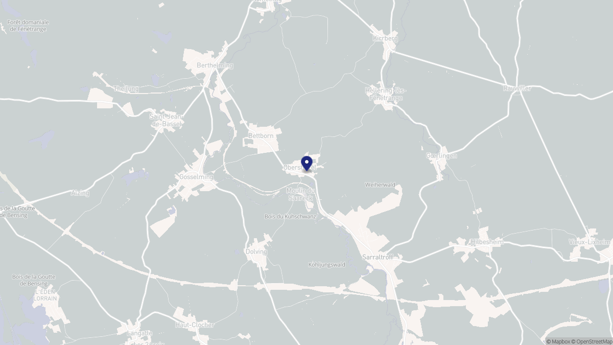Aperçu cartographique de Oberstinzel, centré sur la commune