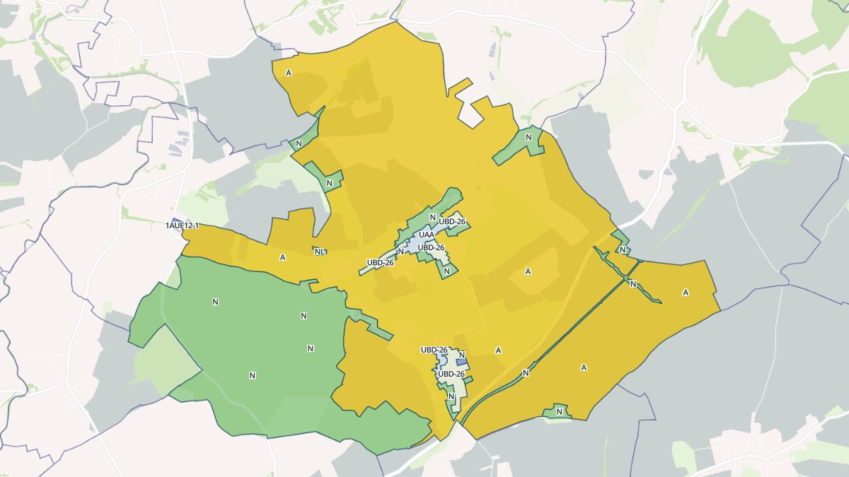 Aperçu cartographique de Ottonville, centré sur la commune