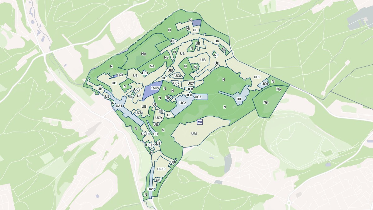 Aperçu cartographique de Petite-Rosselle, centré sur la commune