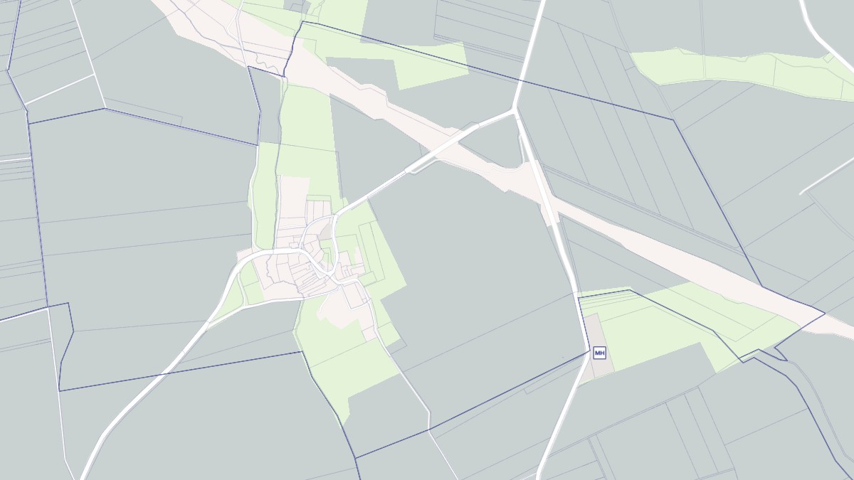 Aperçu cartographique de Pévange, centré sur la commune