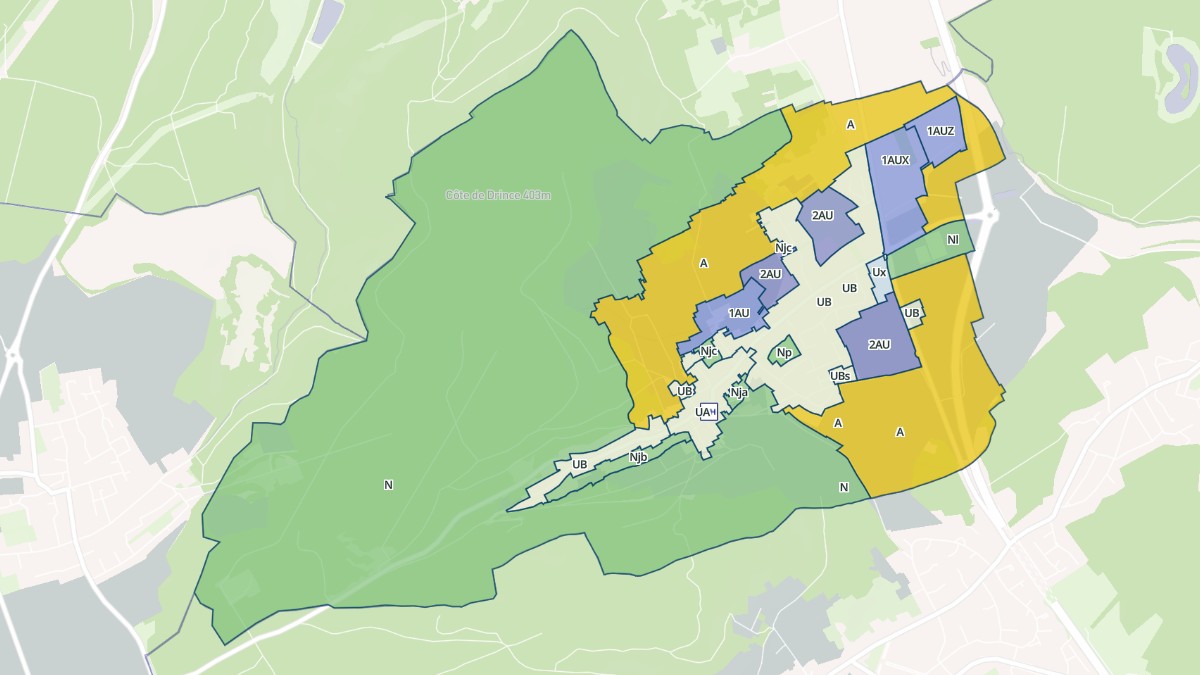 Aperçu cartographique de Pierrevillers, centré sur la commune