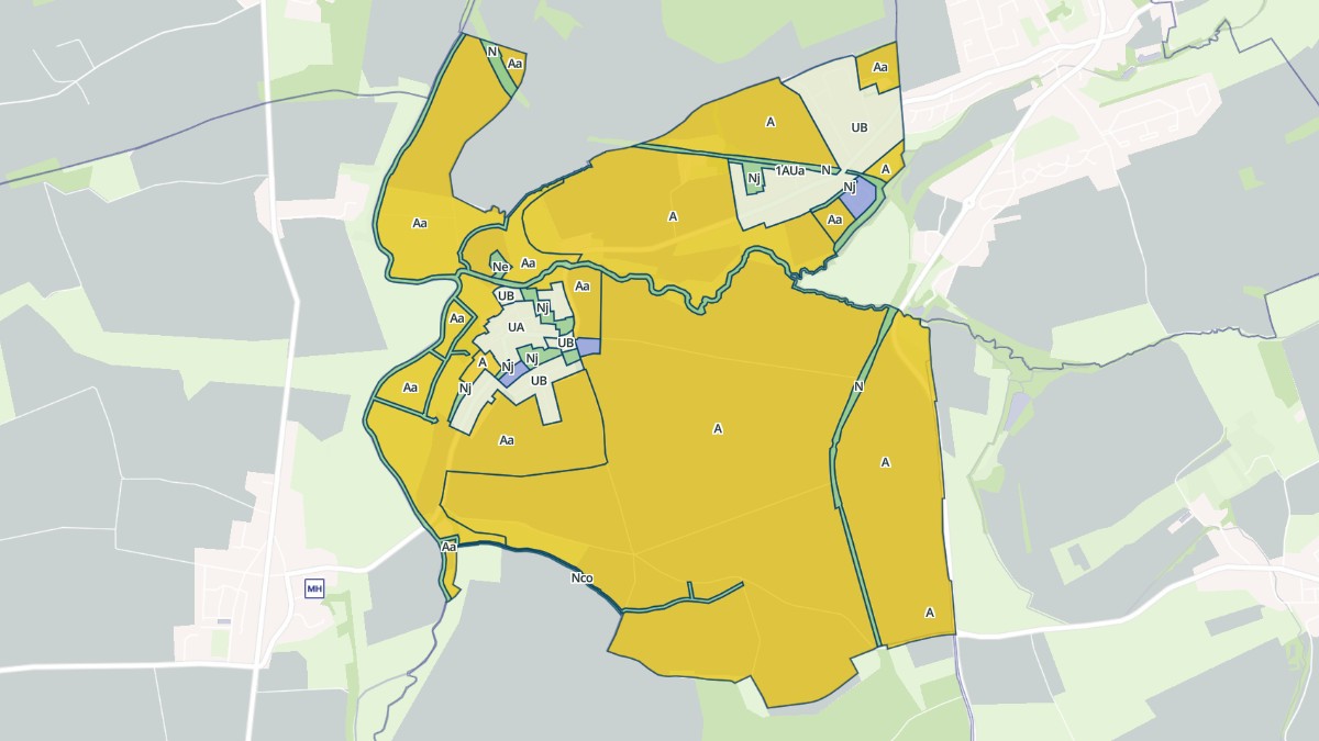 Aperçu cartographique de Pommérieux, centré sur la commune