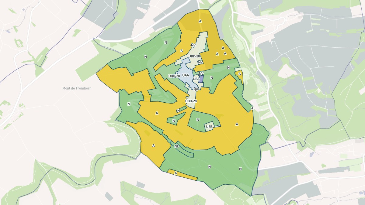 Aperçu cartographique de Rémering, centré sur la commune