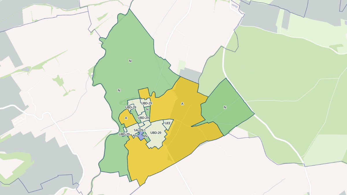 Aperçu cartographique de Roupeldange, centré sur la commune