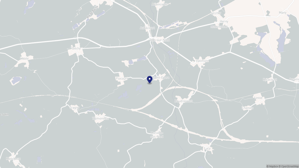 Aperçu cartographique de Saint-Epvre, centré sur la commune
