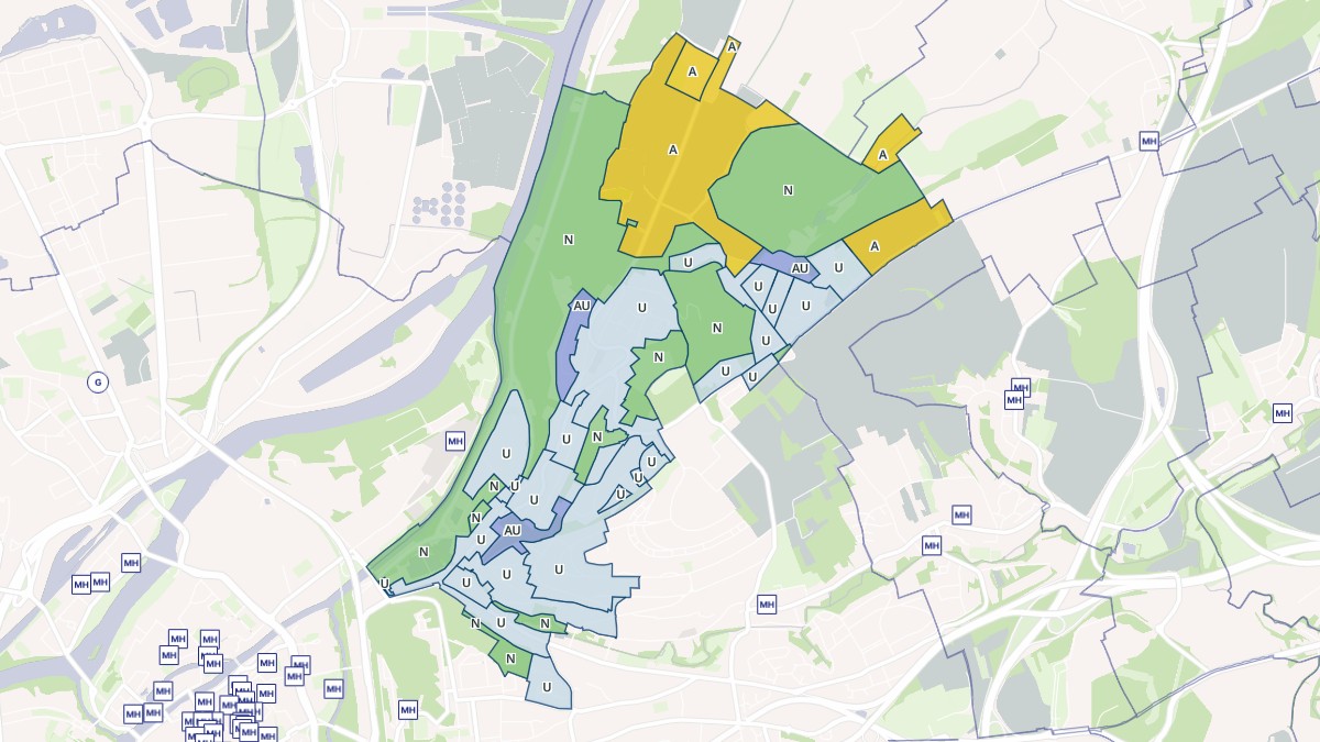 Aperçu cartographique de Saint-Julien-lès-Metz, centré sur la commune