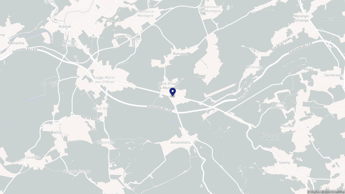 Aperçu cartographique de Saint-Privat-la-Montagne, centré sur la commune