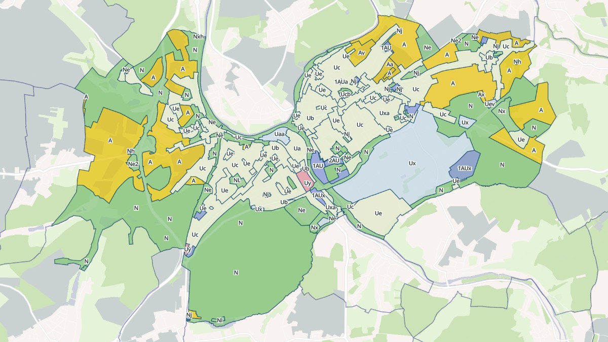 Aperçu cartographique de Sarreguemines, centré sur la commune