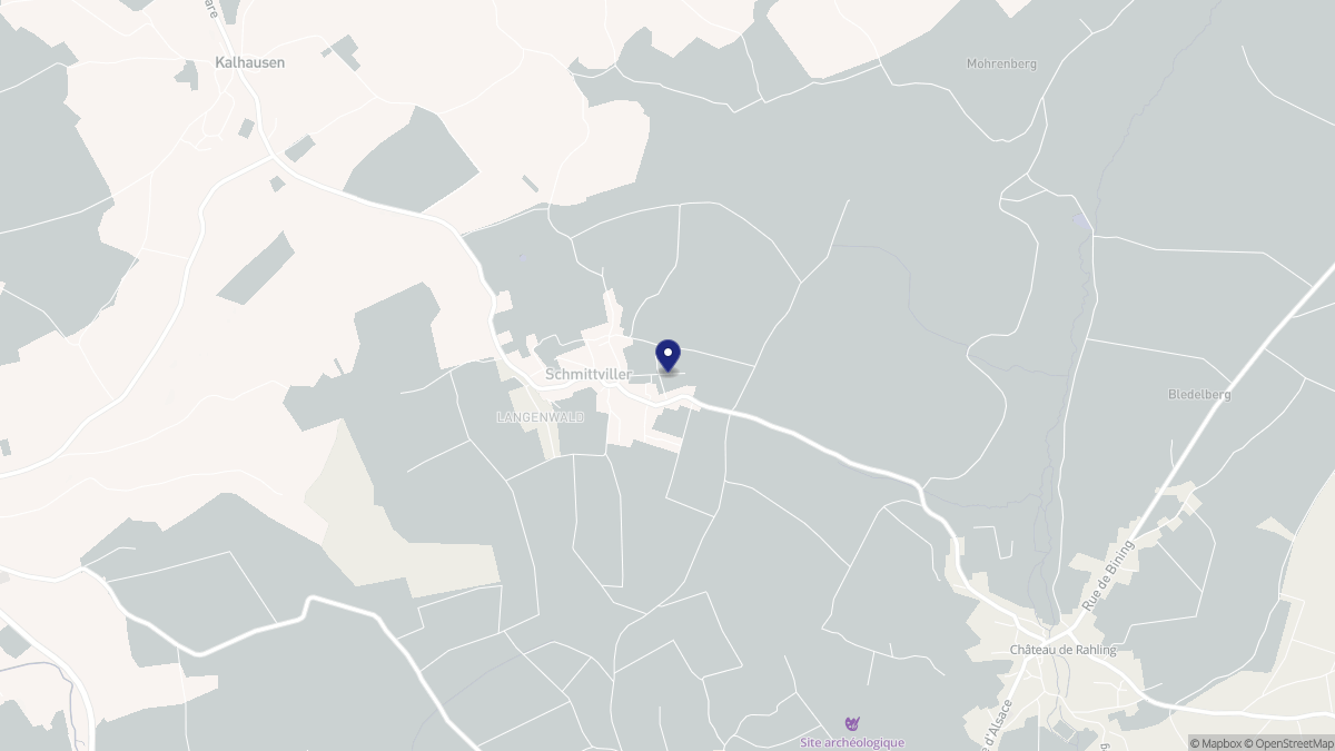 Aperçu cartographique de Schmittviller, centré sur la commune