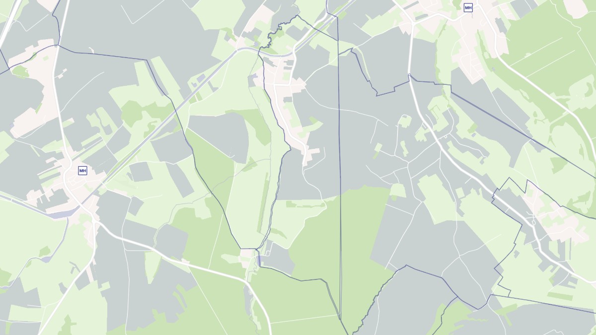 Aperçu cartographique de Schneckenbusch, centré sur la commune
