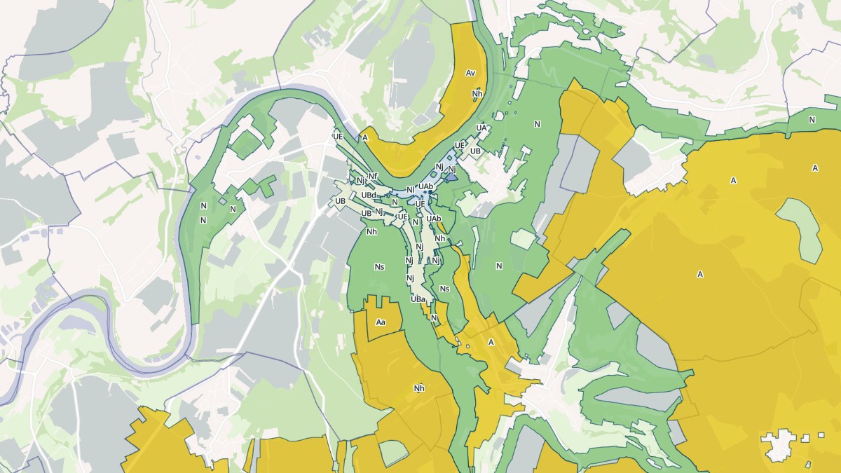 Aperçu cartographique de Sierck-les-Bains, centré sur la commune