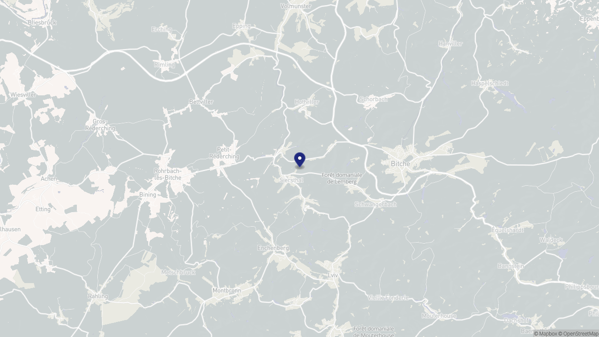 Aperçu cartographique de Siersthal, centré sur la commune