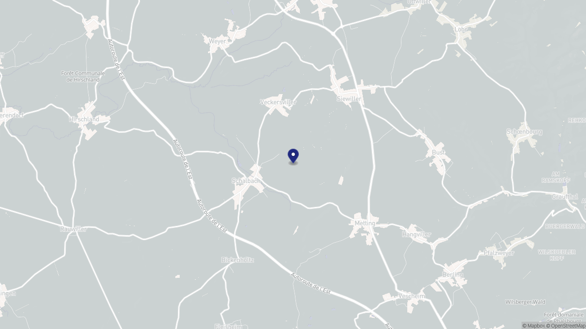 Aperçu cartographique de Veckersviller, centré sur la commune