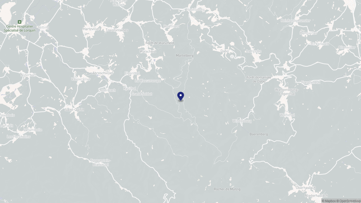 Aperçu cartographique de Walscheid, centré sur la commune