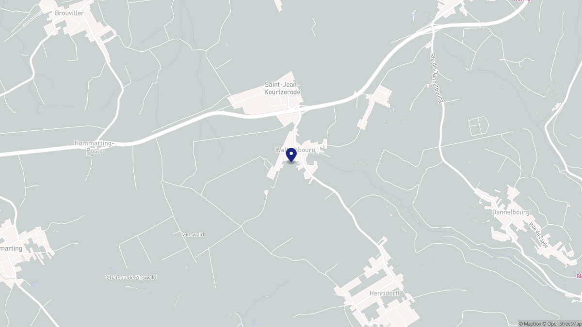 Aperçu cartographique de Waltembourg, centré sur la commune