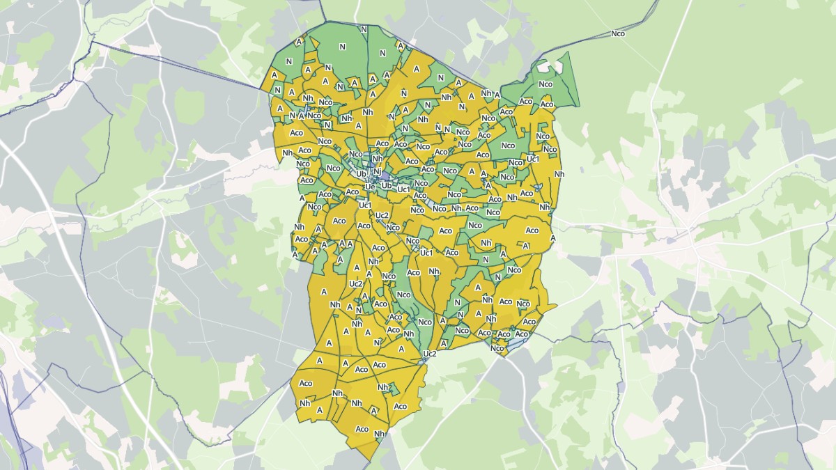 Aperçu cartographique de Arquian, centré sur la commune