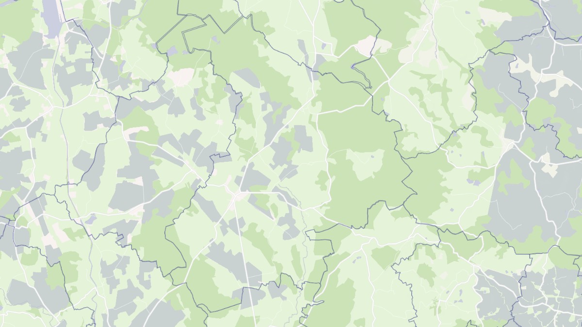 Aperçu cartographique de Aunay-en-Bazois, centré sur la commune
