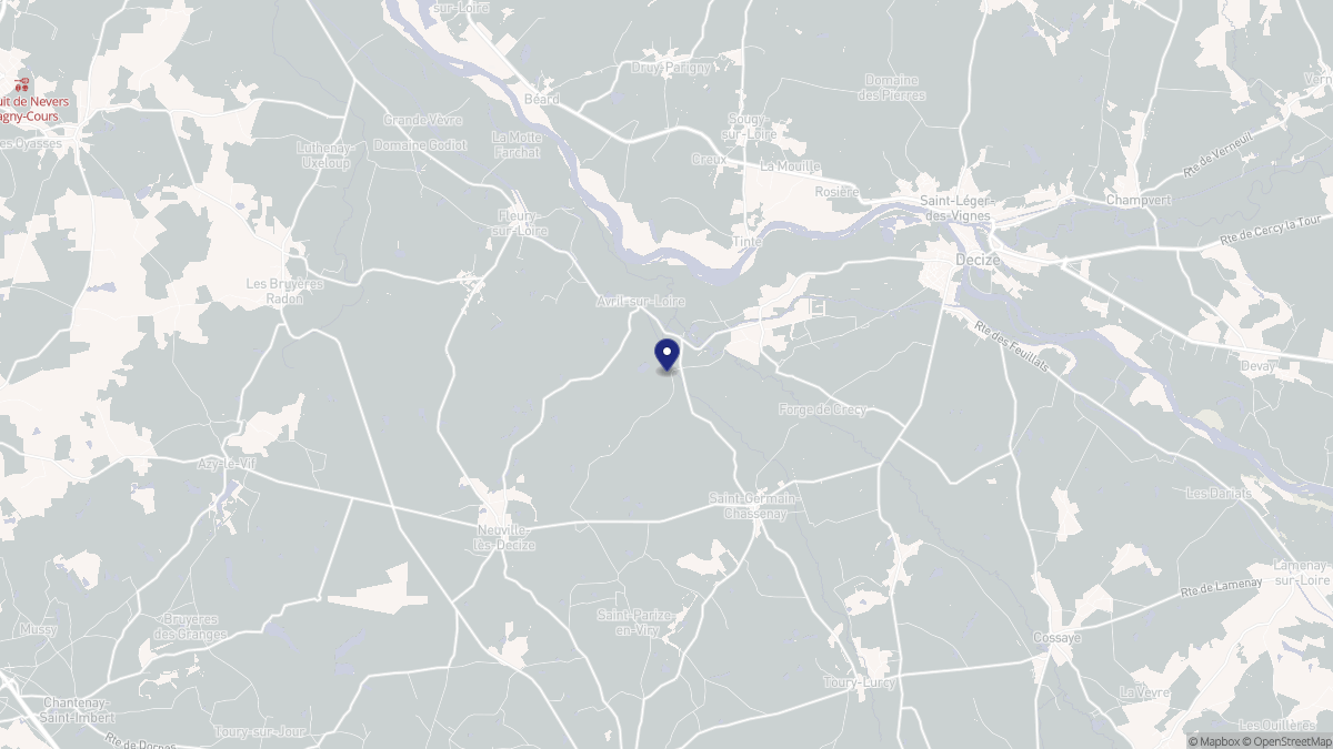 Aperçu cartographique de Avril-sur-Loire, centré sur la commune