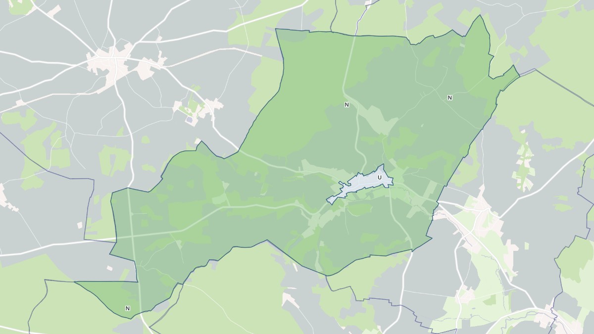 Aperçu cartographique de Billy-sur-Oisy, centré sur la commune