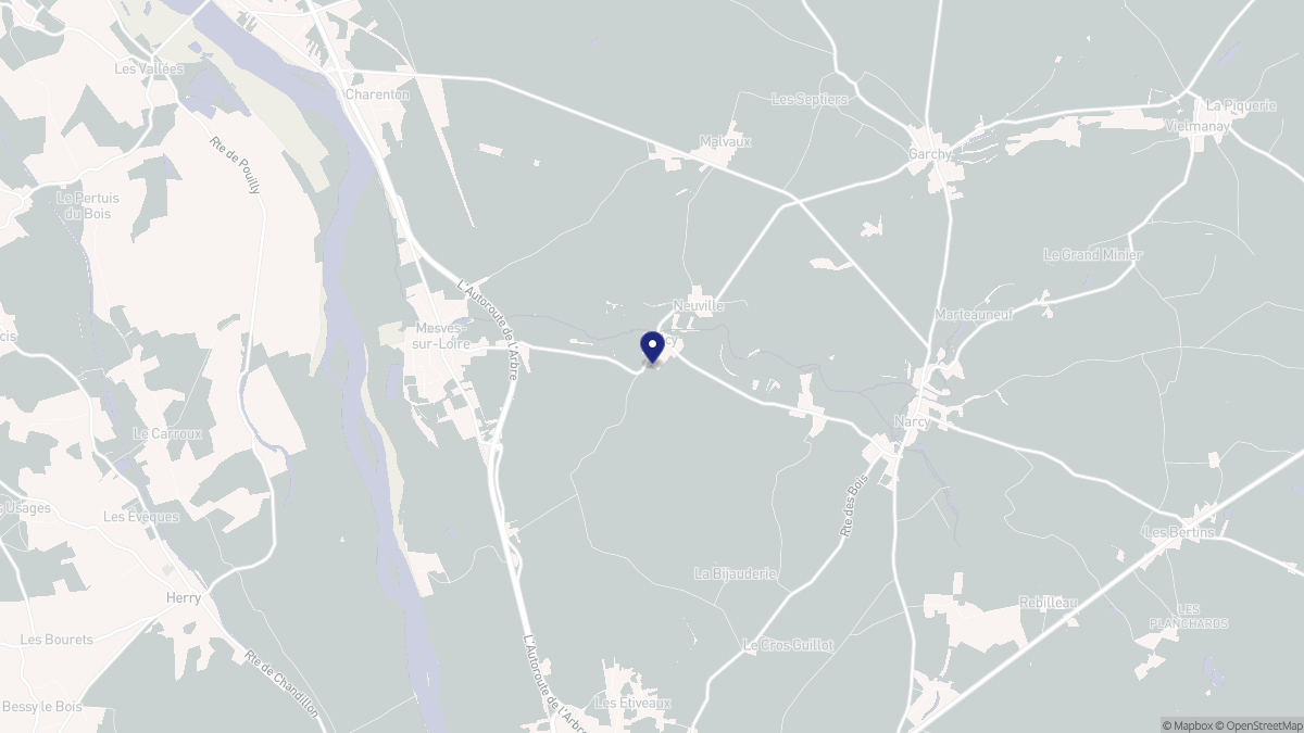 Aperçu cartographique de Bulcy, centré sur la commune