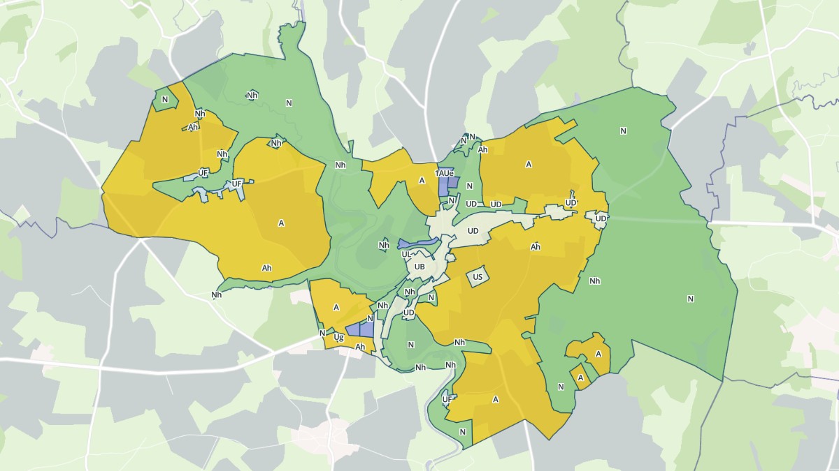 Aperçu cartographique de Châtillon-en-Bazois, centré sur la commune