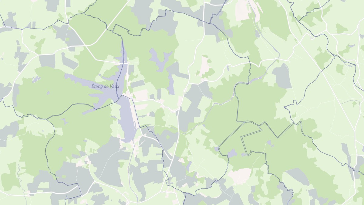 Aperçu cartographique de La Collancelle, centré sur la commune