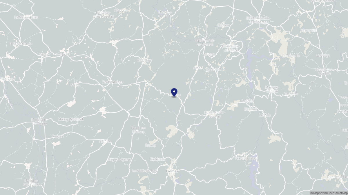 Aperçu cartographique de Empury, centré sur la commune