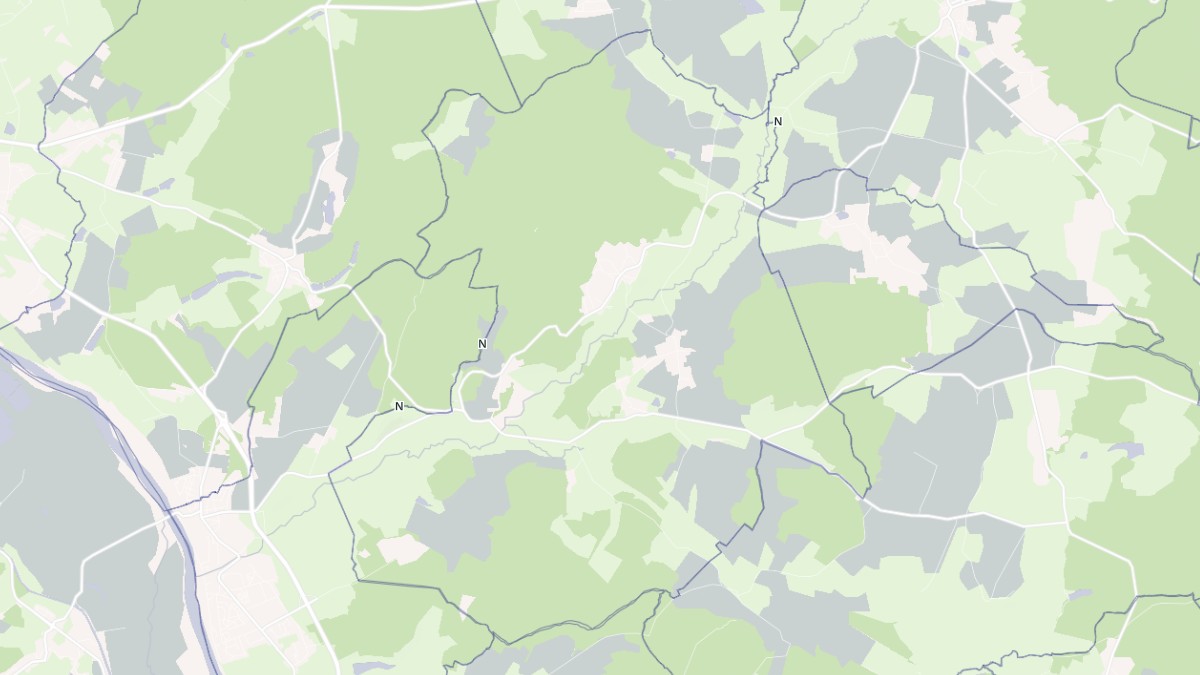 Aperçu cartographique de La Fermeté, centré sur la commune