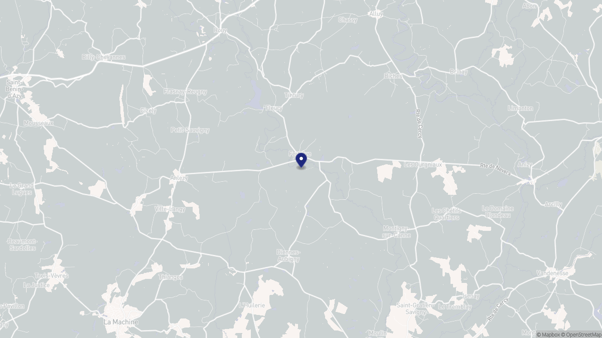Aperçu cartographique de Fertrève, centré sur la commune