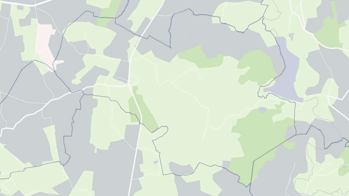Aperçu cartographique de Frasnay-Reugny, centré sur la commune