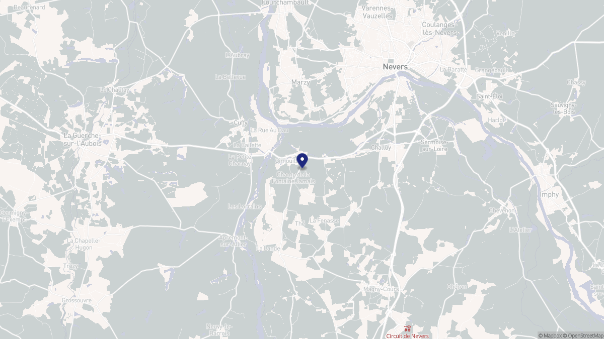 Aperçu cartographique de Gimouille, centré sur la commune