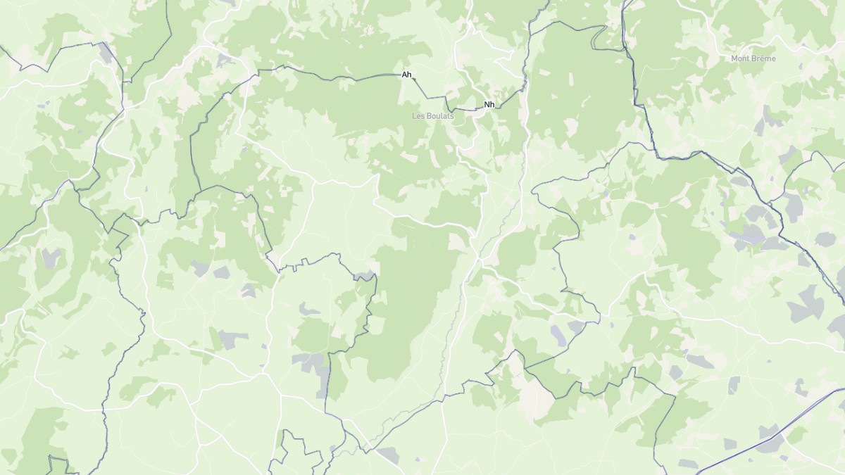 Aperçu cartographique de Larochemillay, centré sur la commune