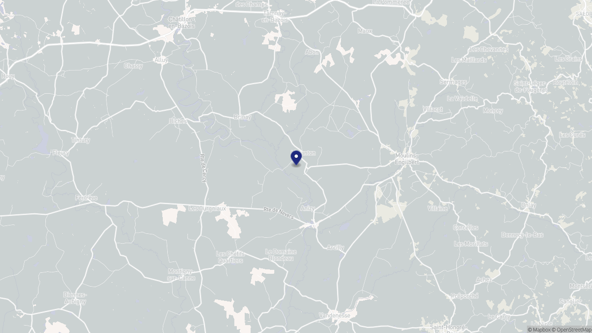 Aperçu cartographique de Limanton, centré sur la commune
