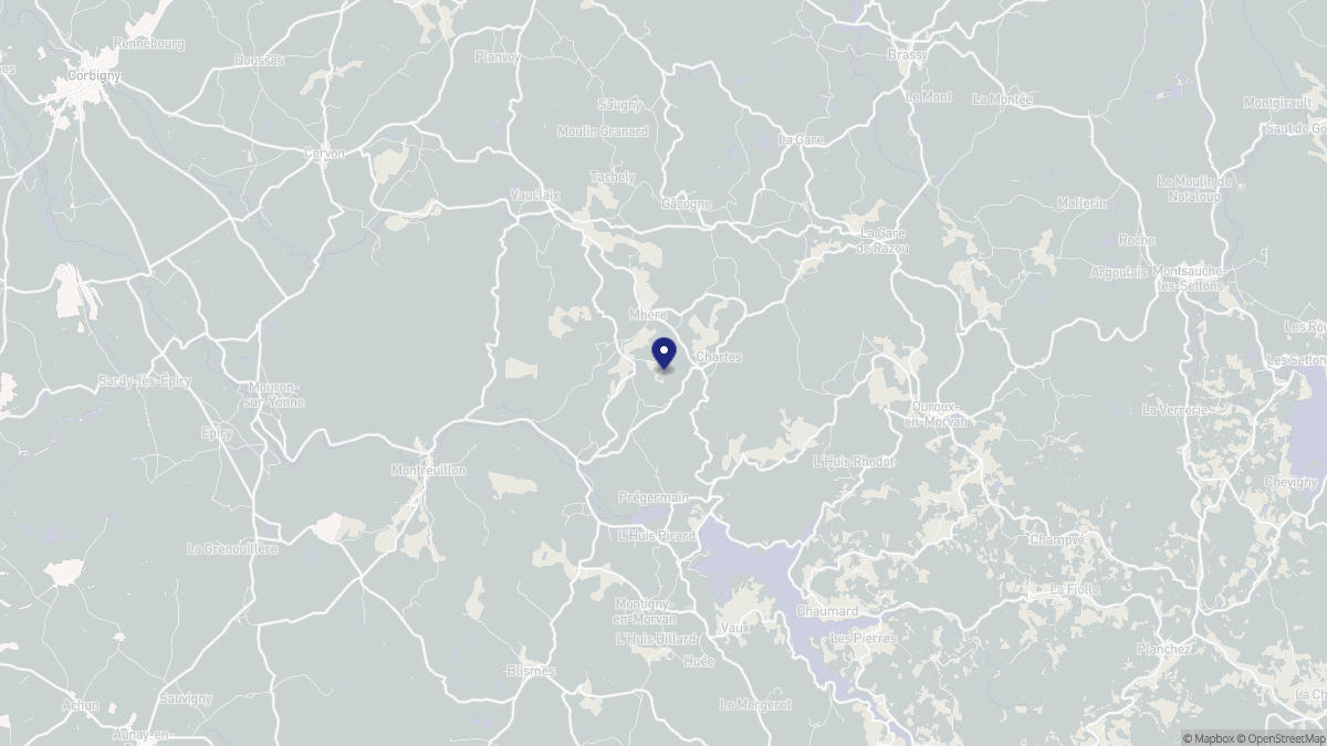 Aperçu cartographique de Mhère, centré sur la commune