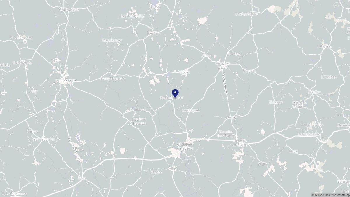 Aperçu cartographique de Mont-et-Marré, centré sur la commune