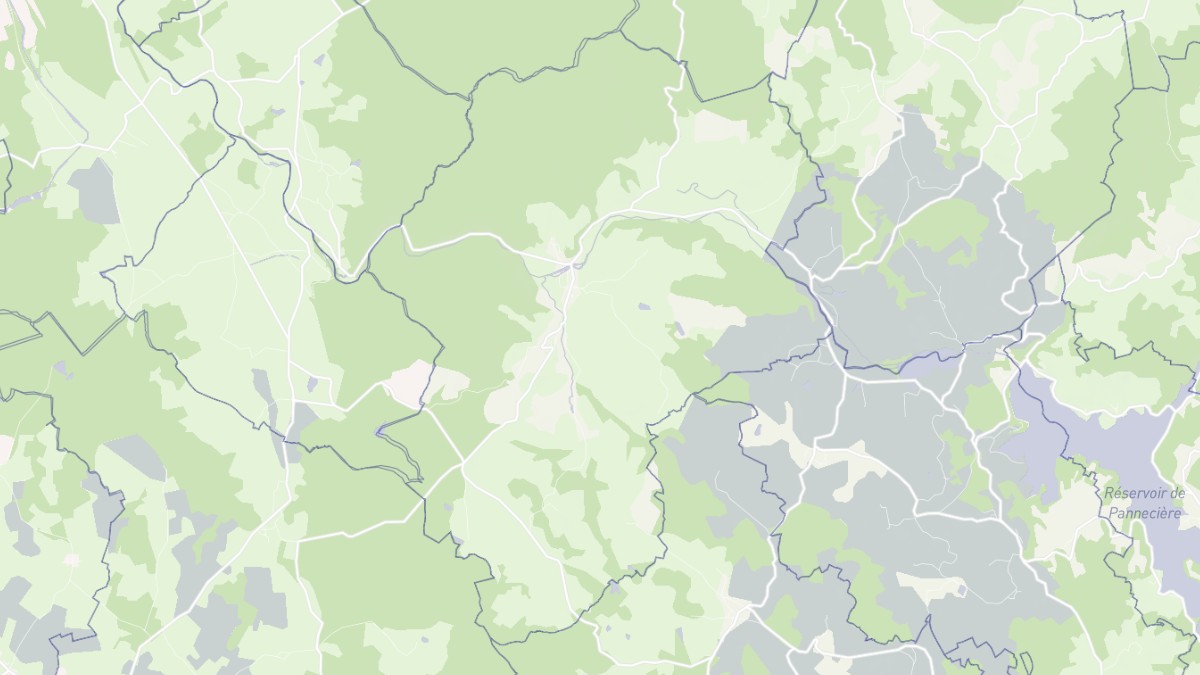 Aperçu cartographique de Montreuillon, centré sur la commune