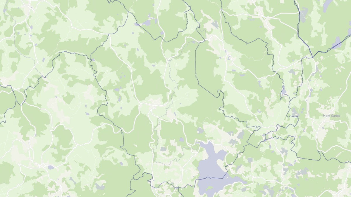Aperçu cartographique de Montsauche-les-Settons, centré sur la commune