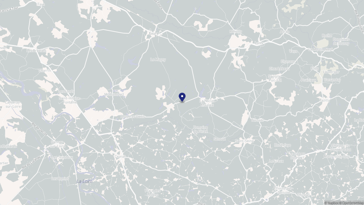 Aperçu cartographique de La Nocle-Maulaix, centré sur la commune